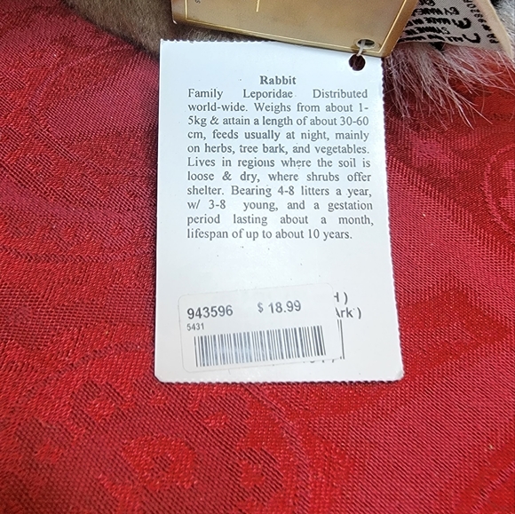 Hansa Rabbit Stuffed Toy - Picture 7 of 9